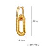Chunky Chain Link Hoop Earrings for Women Gold or Silver Stainless Steel Ginger Lyne Collection - 4 of 4