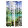 Habitat Photo Real Landscape Light Filtering Mountain Lake Scene Pole Top Curtain Panel Pair Each 37" x 84" Multicolor - 2 of 4