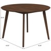 Sapphtopaz Round Dining Table Modern Minimalist Oval Solid Wood Dining Table for Dining Room, Kitchen, Small Spaces - 2 of 4