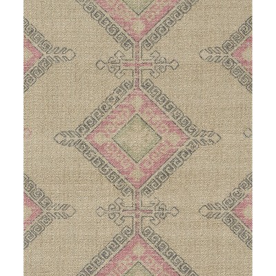 Anatolia Pink Medallion Wool and Synthetic Rug 3'3" x 5'
