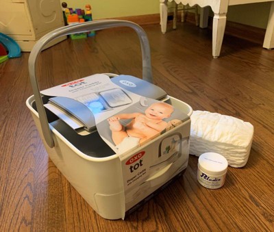 OXO Tot Storing Diaper Caddy With Changing Mat for sale online