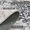 Vintage Area Rug Medallion Print Distressed Non Slip Non Shedding Floor Carpet, for Living Room, Bedroom - 4 of 4