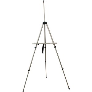 Silver Lead Floor/Table Top Easel, Aluminum, 22 x 22 x 31 Inches - 1 of 1