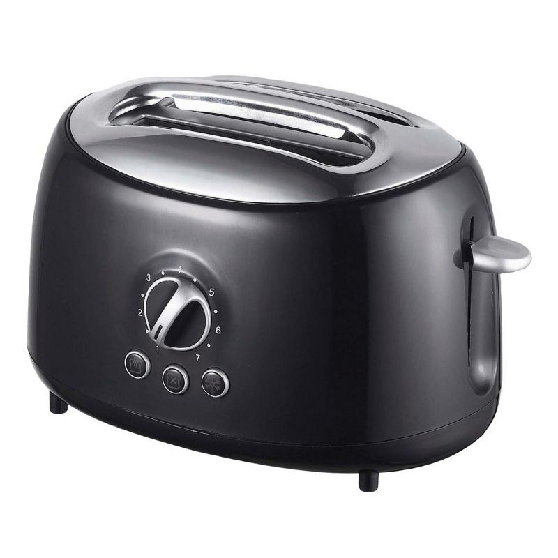 Brentwood Cool Touch 2-Slice Extra Wide Slot Retro Toaster in Black, 4 of 5
