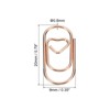 Unique Bargains Heart-Shaped Cute Decorative Fun Clips Bookmarks Paper Clip 100 Pcs - 2 of 4