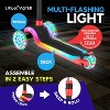 Lifemaster 3-Wheel Kids Scooter with Multi-Color Lights on Deck & Wheels – 5-Height Adjustable Handlebar, Child Safety Certified, Boys & Girls Ages 3+ - 3 of 4