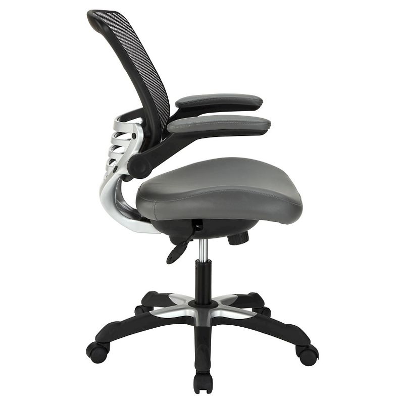 Edge Mesh Back with Leatherette Seat Office Chair - Modway, 3 of 6