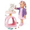 Our Generation Purrfect Retreat Pink Cat House Tree Condo with Bed, Pet Plush Kitten & Accessories for 18" Dolls - 2 of 4