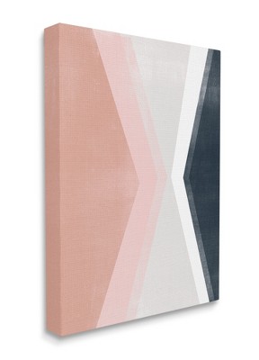 Stupell Industries Asymmetrical Angles Mirrored Pink Blue Shape Abstraction