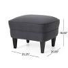 GDFStudio Jaxen Contemporary Fabric Tufted Club Chair and Ottoman Set - 4 of 4