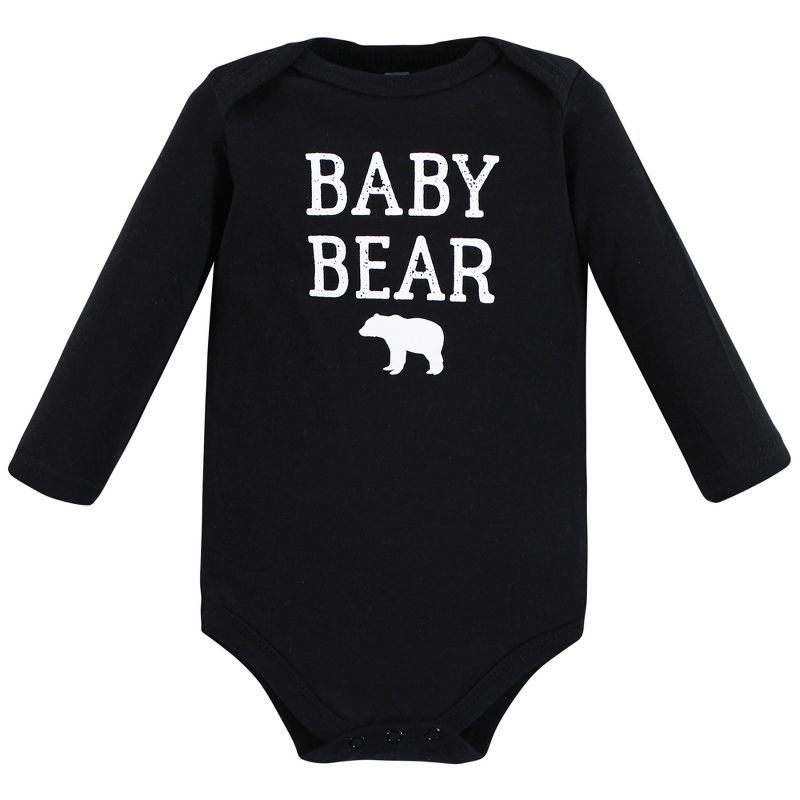 Hudson Baby Unisex Baby Cotton Bodysuit, Pant and Shoe Set, Buffalo Plaid Baby Bear, 3 of 6