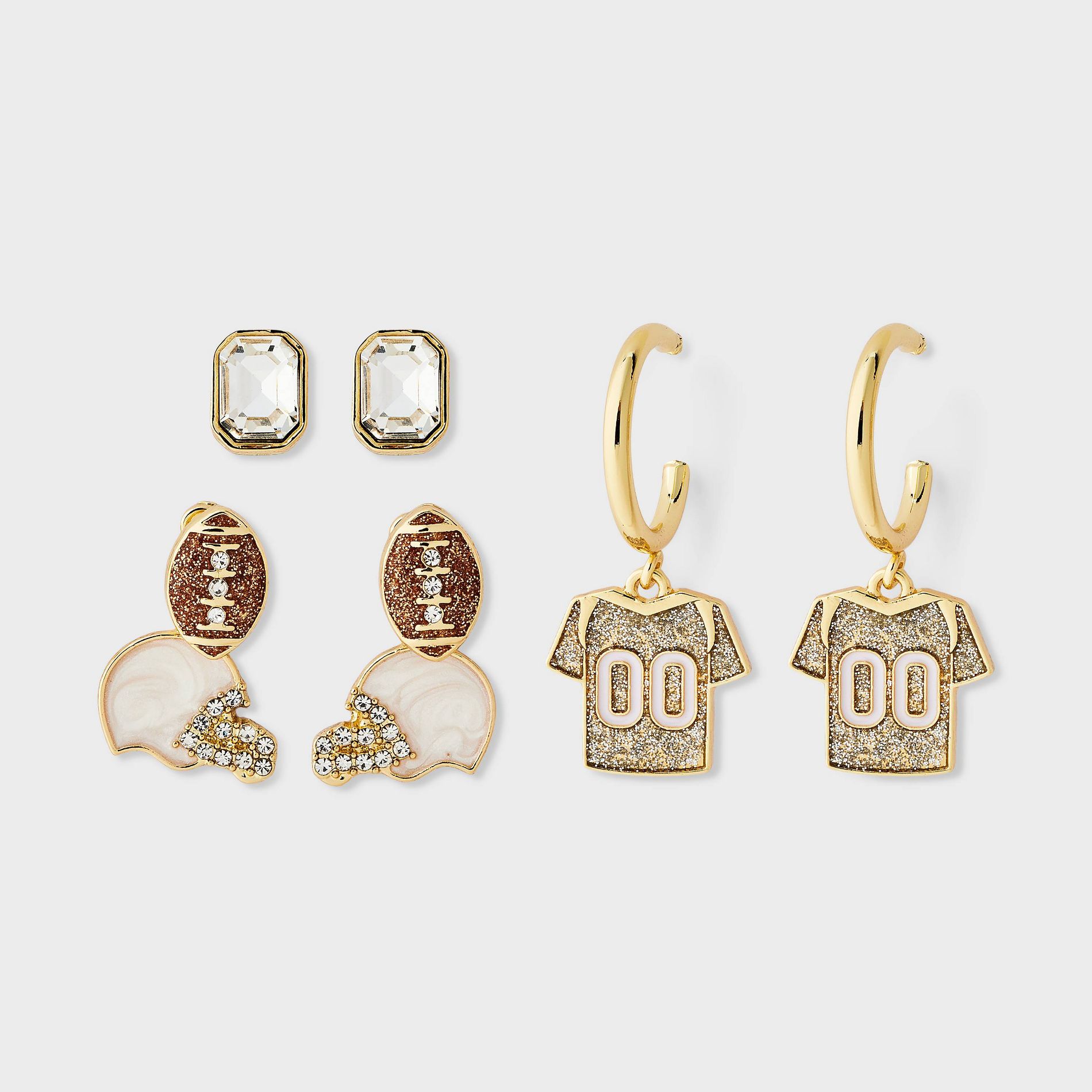 SUGARFIX by BaubleBar Headed to the Endzone Earring Set 3pc - Multicolor