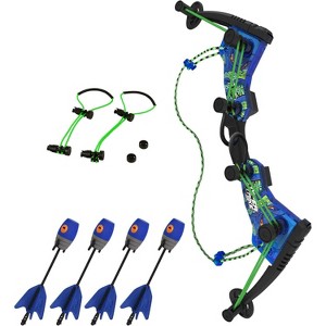 HyperStrike Battle Pack: 2 Bows, 20 Whistle Arrows, Straps & Holders for Outdoor Play Ages 14+ - 1 of 4