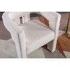 Modern Dining Chairs Set Of 2, Accent Chair With High Elastic Sponge Cushion, Armrest, Bucket Shaped Side Chairs For Kitchen, Dining Room, Bedroom - 3 of 4