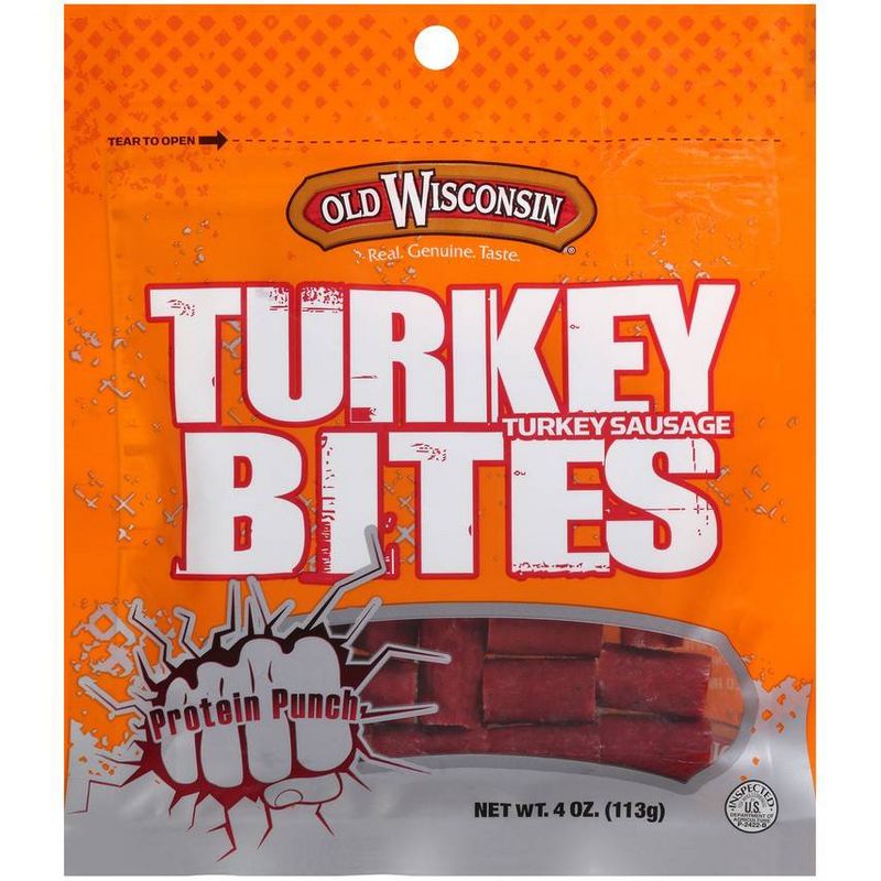 Old Wisconsin Turkey Bites Sausage - 4oz, 1 of 5