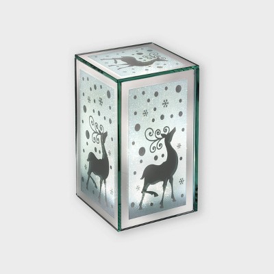 7" Lit Glass Lantern Decorative Figurine - Haute Decor