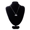 Anna-Kaci Women's Curved Teardrop Crystal Pendant Necklace, Elegant Design with Adjustable Chain, Perfect for Special Occasions - Tear Drop - 2 of 4