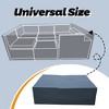 XIZZI Patio Furniture Set Cover Outdoor Sectional Sofa Set Covers, Lawn Patio Furniture Covers with Air Vent Fastening Strap & Handle, Water Resistant - 3 of 4