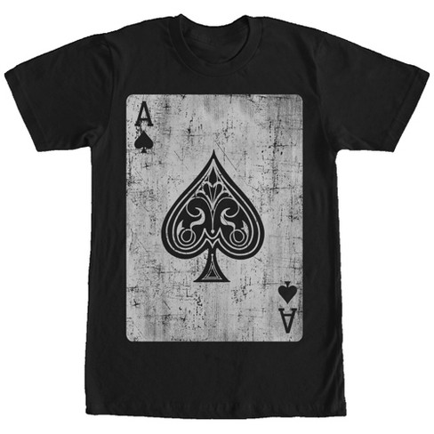 Men's Lost Gods Distressed Ace Of Spades T-shirt : Target