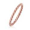 Ross-Simons 18kt Rose Gold Roped Ring - 3 of 4