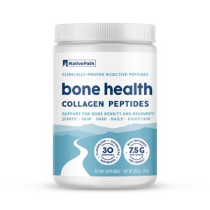NativePath Bone Health Collagen Peptides, 225 g, 7.9 oz, 30 Servings - 1 of 4