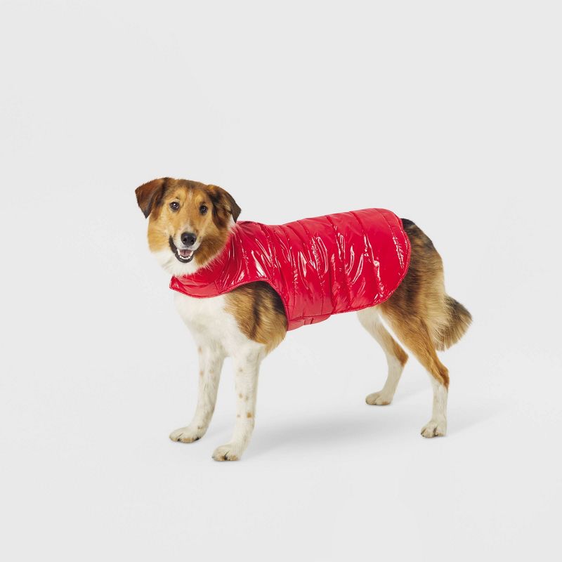Dog and Cat Puffer - Red - Wondershop™, 1 of 11