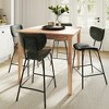 Jofran,Modern Faux Leather Split-Back Upholstered Counter Height Barstool (Set of 2) - 2 of 4