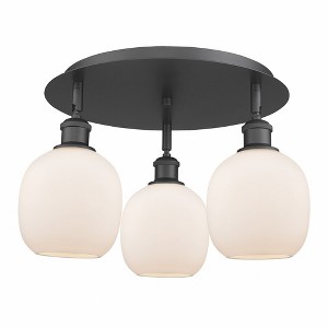 Belfast - 3 Light Flush Mount In Industrial Style-9.5 Inches Tall and 17.75 Inches Wide - 1 of 1