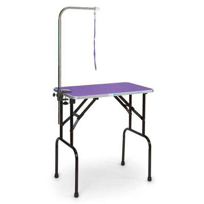 adjustable height folding grooming table