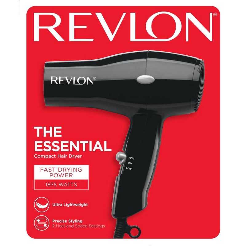 Revlon Lightweight + Compact Travel Hair Dryers 1875 Watts, 6 of 9