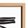 23" x 33" Sylvie Abstract Waves Framed Wall Canvas by Statement Goods Natural - Kate & Laurel All Things Decor - 3 of 4