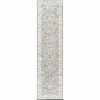 Hauteloom Gauge Gray Blue Textured Rug with Fringes - 2 of 4