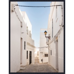 Amanti Art The White town of Vejer de La Frontera by Raisa Zwart Framed Canvas Wall Art - 1 of 4