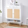 FONTOI Minimalist Storage Cabinet, Bed Top Cabinet for Corridors, Living rooms, White, 13.7"*43"*34.6" - 4 of 4