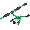 Leisure Sports Kids' Fishing Combo With 65" Rod, Size 20 Spinning Reel, and Monofilament Line - Emerald Green Metallic Finish - 4 of 4