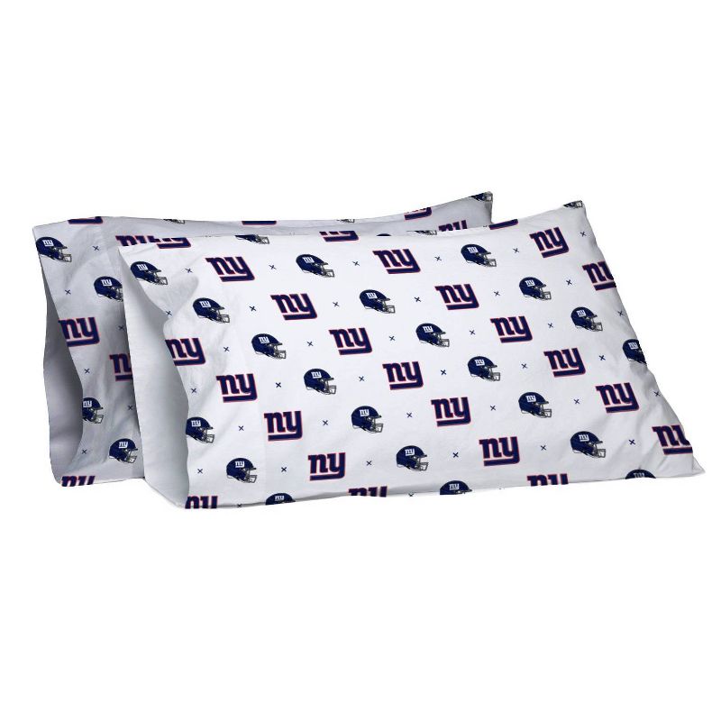 NFL New York Giants Small X Queen Sheet Set, 3 of 4