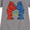 Girls' - Rock 'Em Sock 'Em Robots - Rock 'Em Robot Graphic Short Sleeve Fleece Dress - 2 of 4