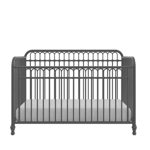 Gray metal sales crib