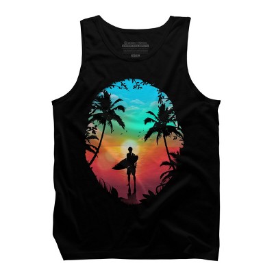 Men's Design By Humans Summer Break By clingcling Tank Top