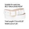 Allegra K Women Pin Buckle Belt Soft Wide Waist Belt Casual Dresses Jeans Pants 1 Pc - 3 of 4