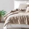 SUSSEXHOME Solid Collection Black Gray Gentleman Duvet Cover Set, Duvet Cover, 1 Duvet Cover, 1 Fitted Sheet and 2 Pillowcases - 2 of 4