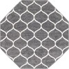Unique Loom Trellis Frieze Rounded Trellis Indoor Woven Area Rug - 2 of 4