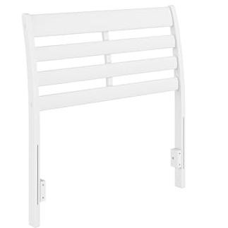 AFI Furnishings Savannah Twin Solid Wood Headboard with Attachable Charger in White
