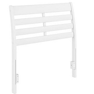 AFI Furnishings Savannah Twin Solid Wood Headboard with Attachable Charger in White - 1 of 4