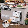 COZONY Stainless Steel Outdoor Kitchen Drawers, Commercial-Grade Flush Mount Storage System for BBQ Islands & Outdoor Kitchens - 4 of 4