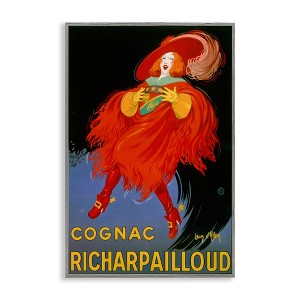 Stupell Industries Vintage Cognac Advertisement Black Framed Giclee Art - 1 of 4