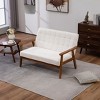 NicBex 44.88 Inch Mid-Century Loveseat Sofa,2-Seat Upholstered Sofa for Living Room,Small Space,Office,Apartment - 2 of 4