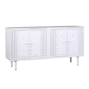 Treasure Trove Accents 4 Door Credenza Kiowa White - 1 of 4