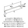 Amerock Coble Appliance Pull for Large Panels and Oversized Cabinets - 3 of 4