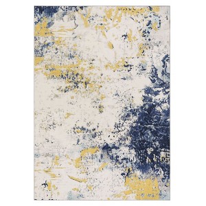 Nasitip Abstract Modern Area Rug,Washable Foldable Rug with Non-Slip Backing, Stain Resistant Carpet for Living Room Bedroom Dining Room Office - 1 of 4